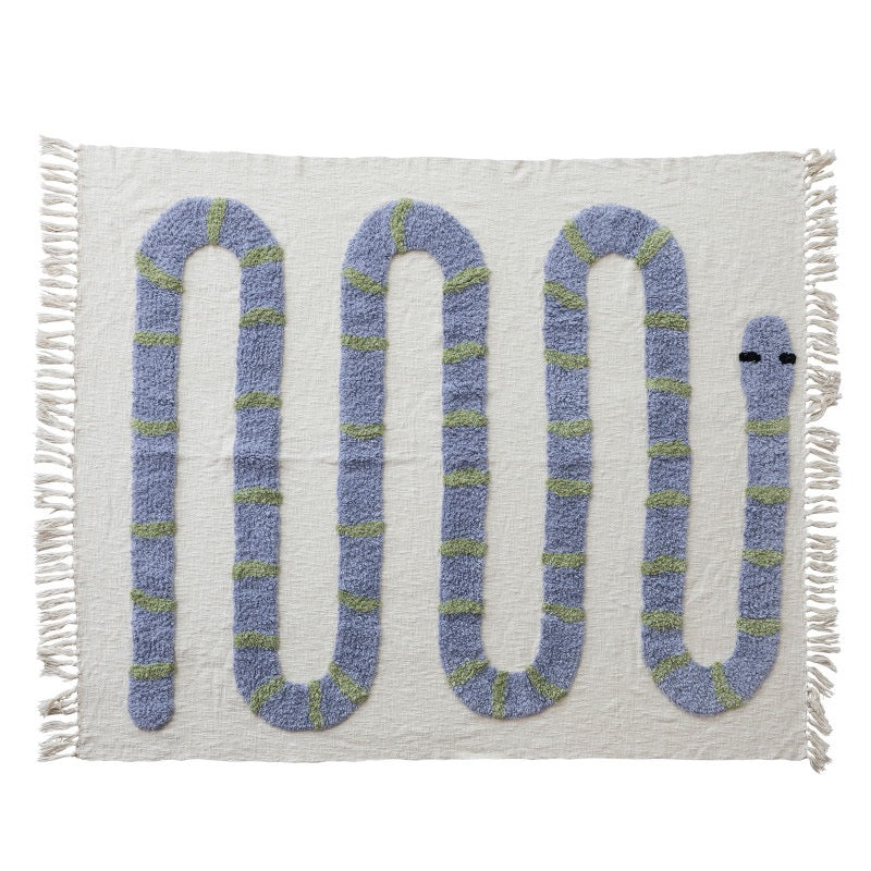 Throw - Tufted Snake