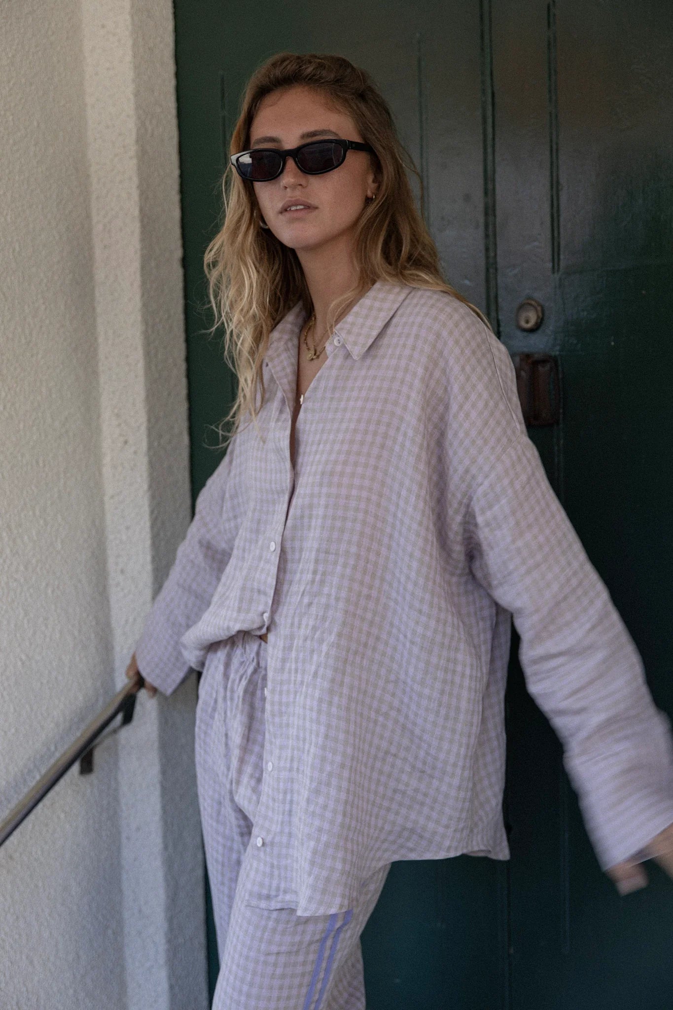 Locolinen Shirt | Lilac check