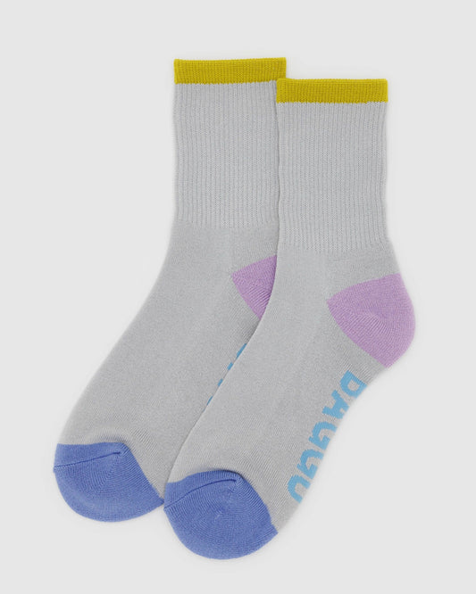 Sock Ribbed - Fog Mix