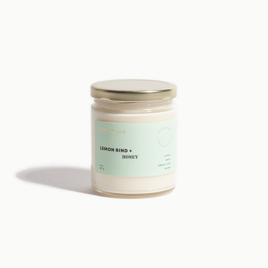 Lemon Rind + Honey Soy Wax Candle