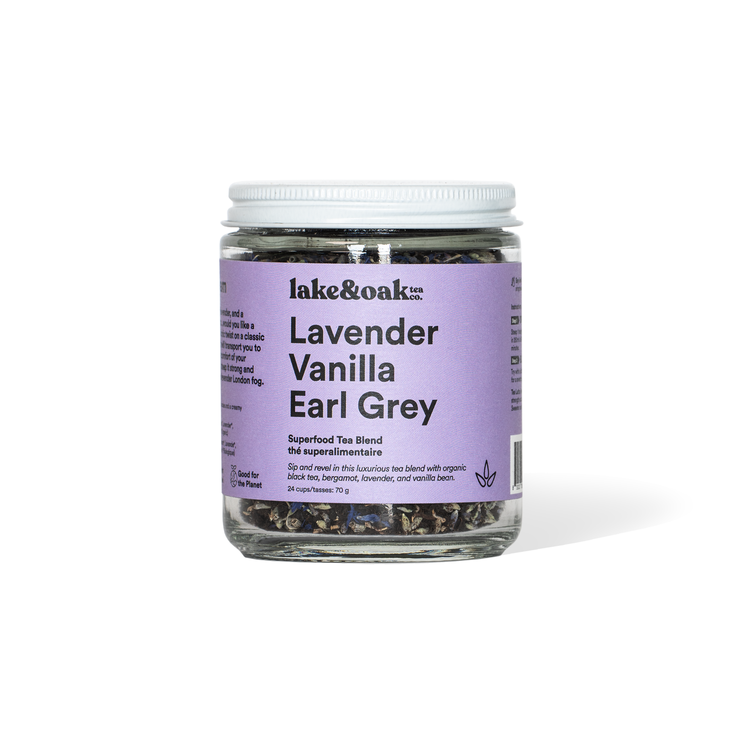 Lake & Oak Tea Co. - Lavender Vanilla Earl Grey -  Superfood Tea Blend