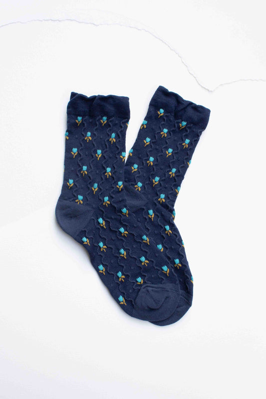 Mini Tulip Flower - Navy