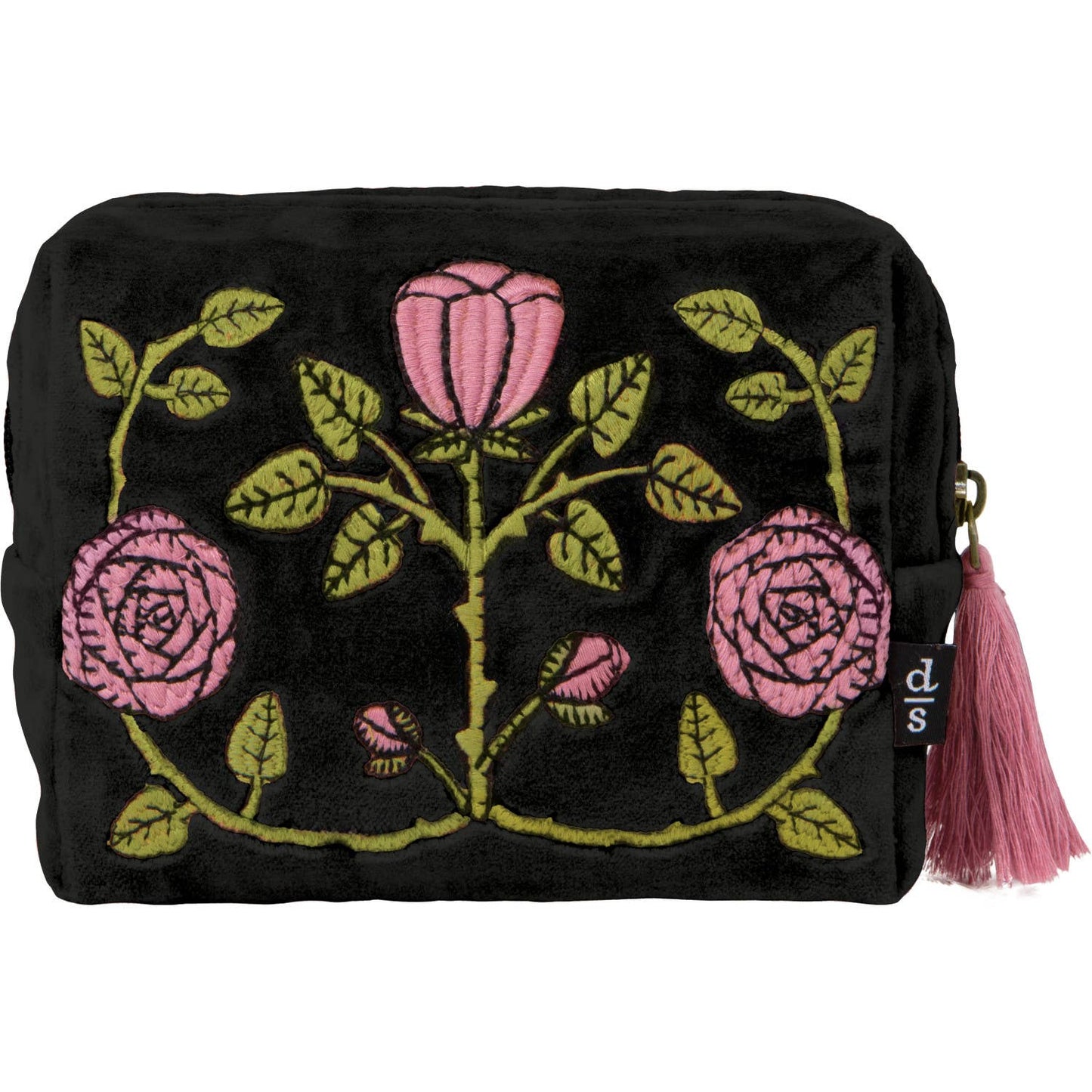 Pouch -  Rose Briar Embroidered