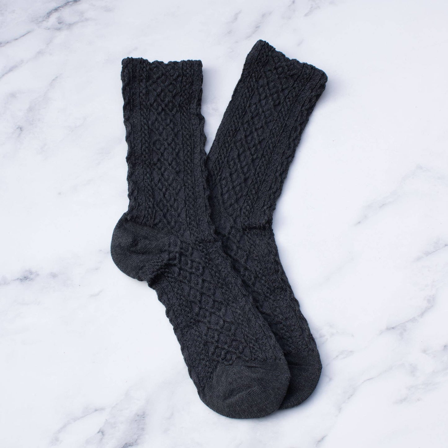 Women's Honeycomb Casual Socks: Oatmeal