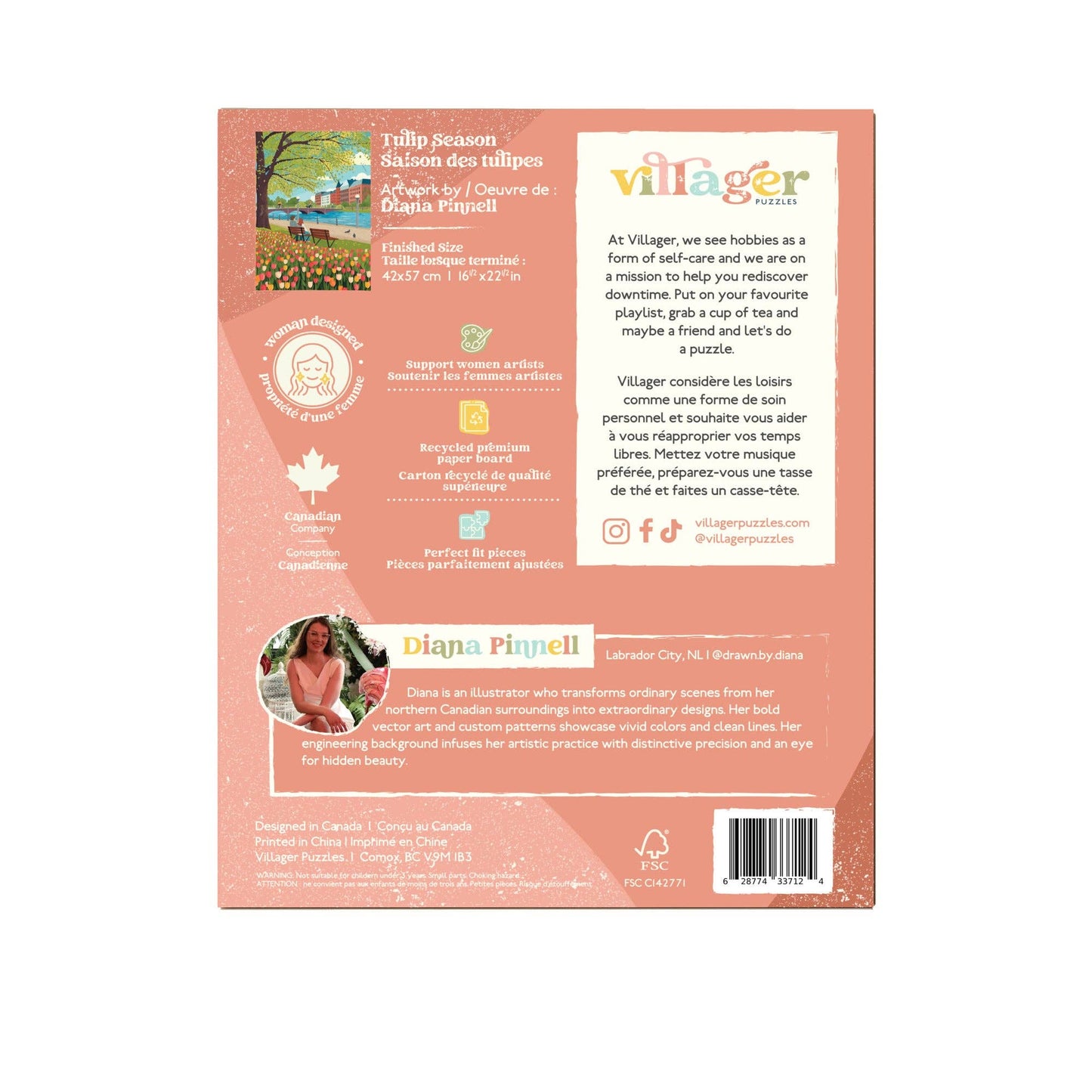 Tulip Season | 500-Piece Puzzle | Designed in Canada