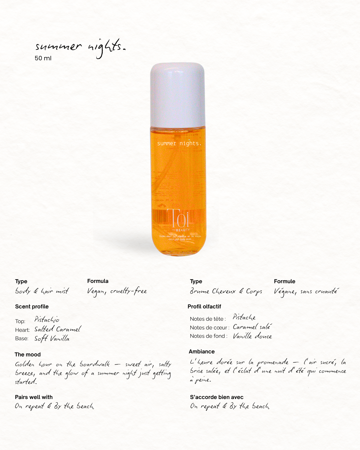 Hair and Body Spray Mist: Clear Skies / 50ml