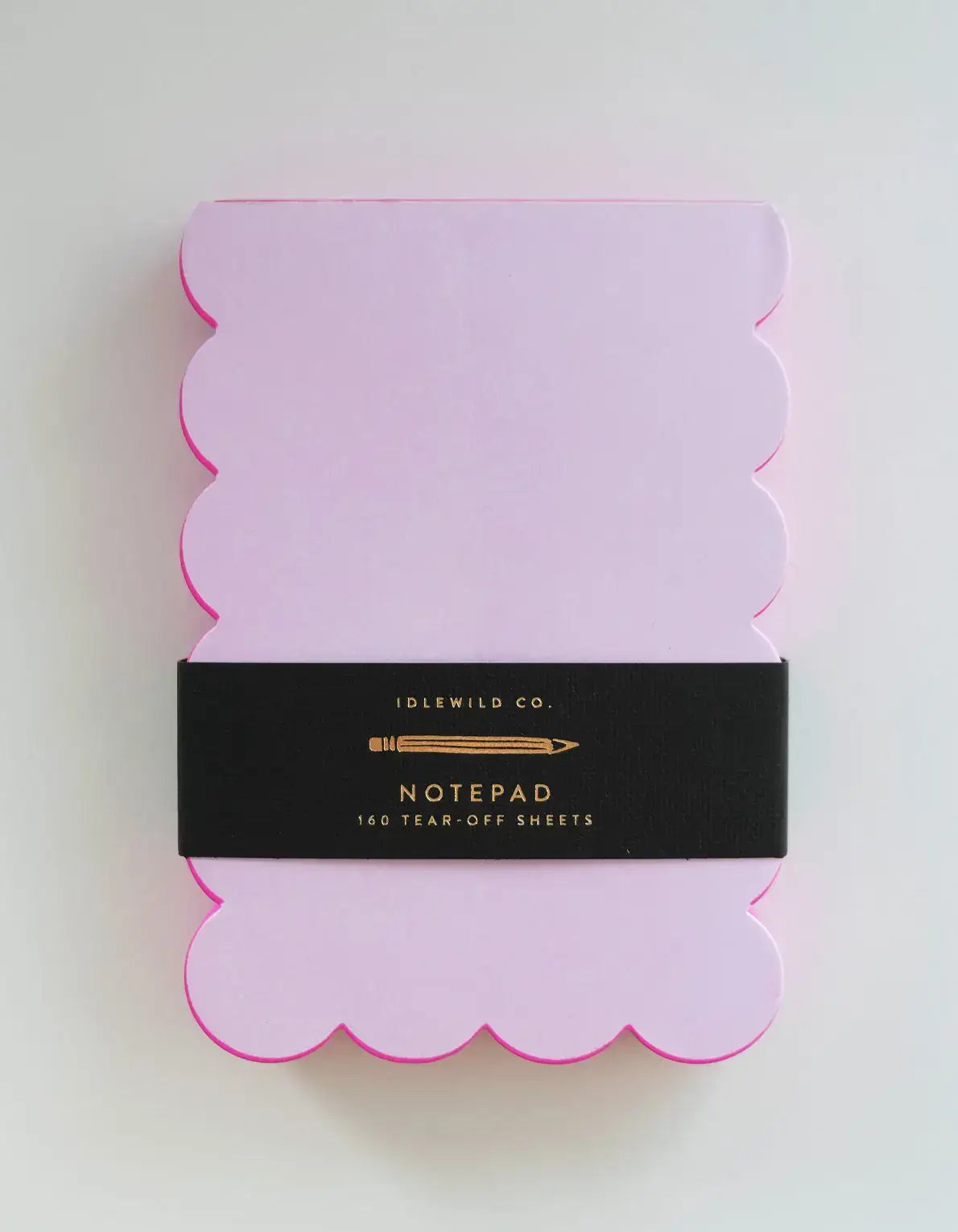 Notepad - Scalloped Shaped | Lilac + Hot Pink Edge