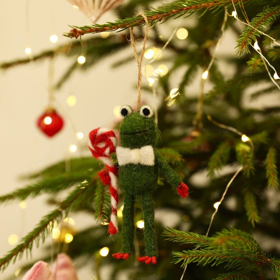 Ornament - Felt Lollipop Frog