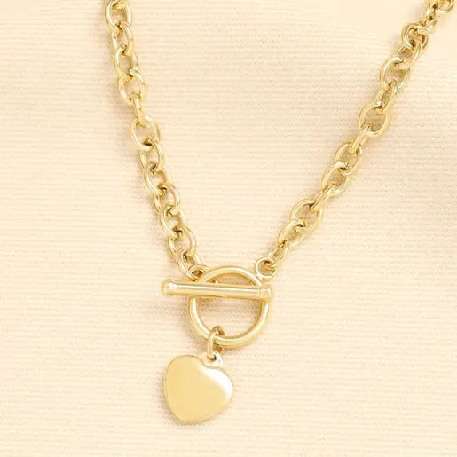 Neckace - T-Bar Heart