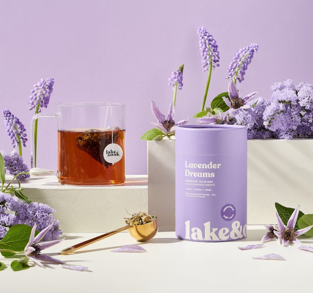 Lavender Dreams - Superfood Tea Blend: Pyramid Tea Bags - Retail Canister