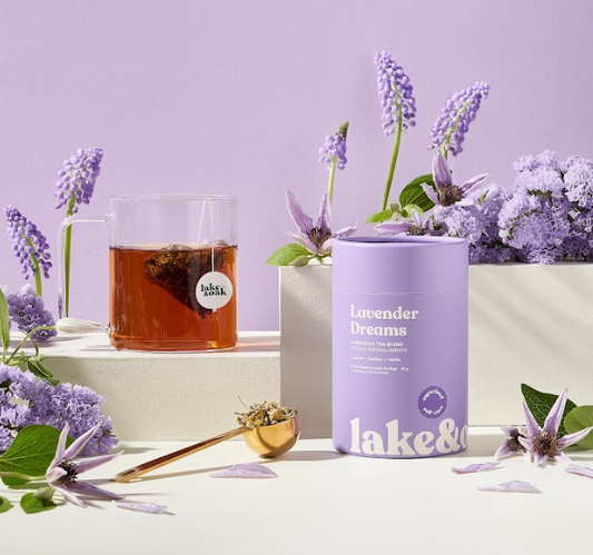 Lavender Dreams - Superfood Tea Blend: Pyramid Tea Bags - Retail Canister