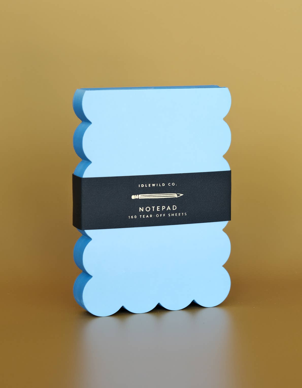 Notepad - Scalloped Shaped  | Aqua + Blue Edge