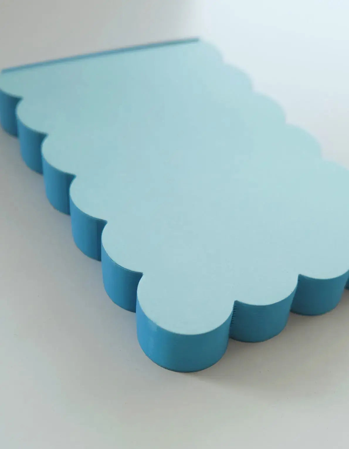 Notepad - Scalloped Shaped  | Aqua + Blue Edge