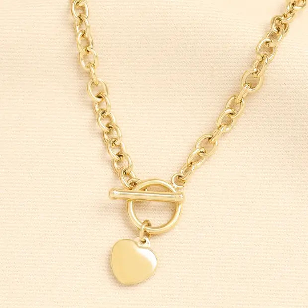 Neckace - T-Bar Heart
