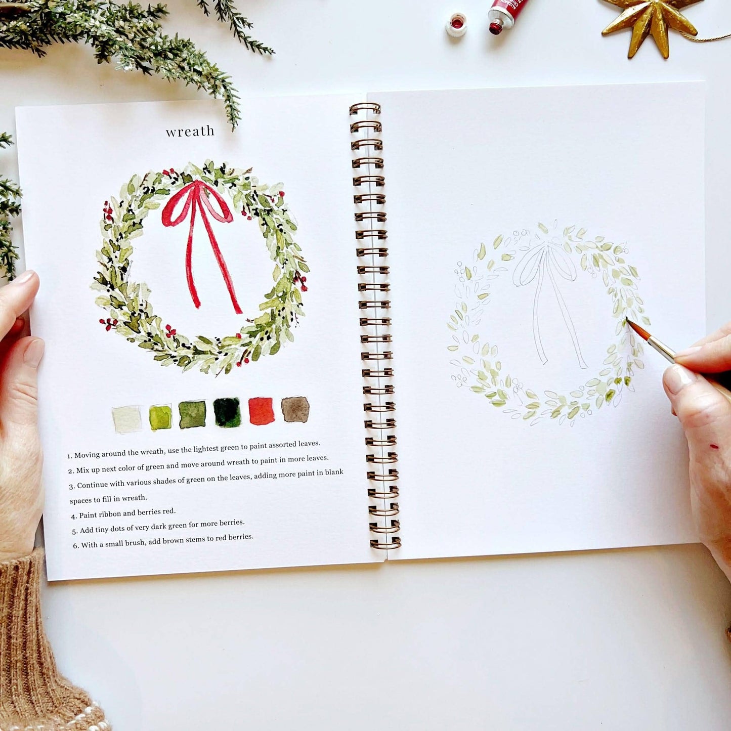 Watercolor Workbook - Christms