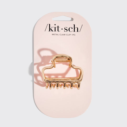 Puffy Claw Clip - Gold
