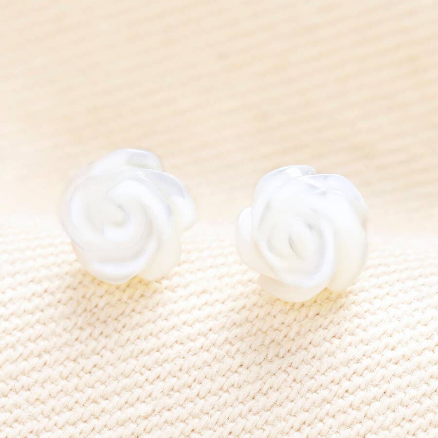 Earrings - Pearl Rose - Gold