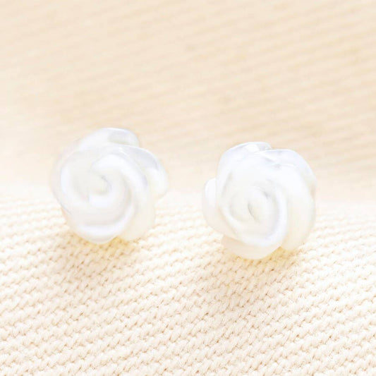 Earrings - Pearl Rose - Gold