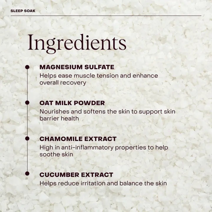Sleep Soak Magnesium Bath Soak For Relaxation