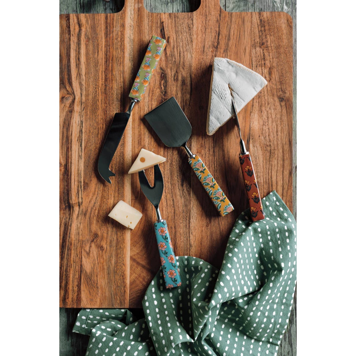 Heirloom Mosaic Cheese Knives Set of 4