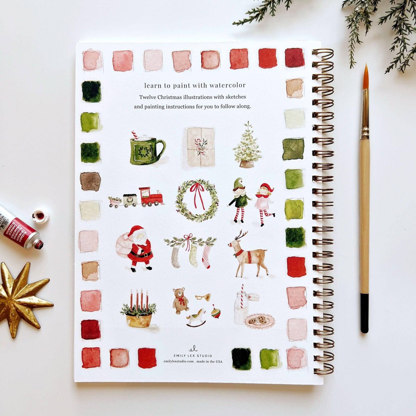 Watercolor Workbook - Christms