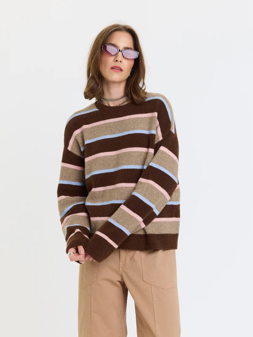 Daze Carlyle Sweater - dune stripe