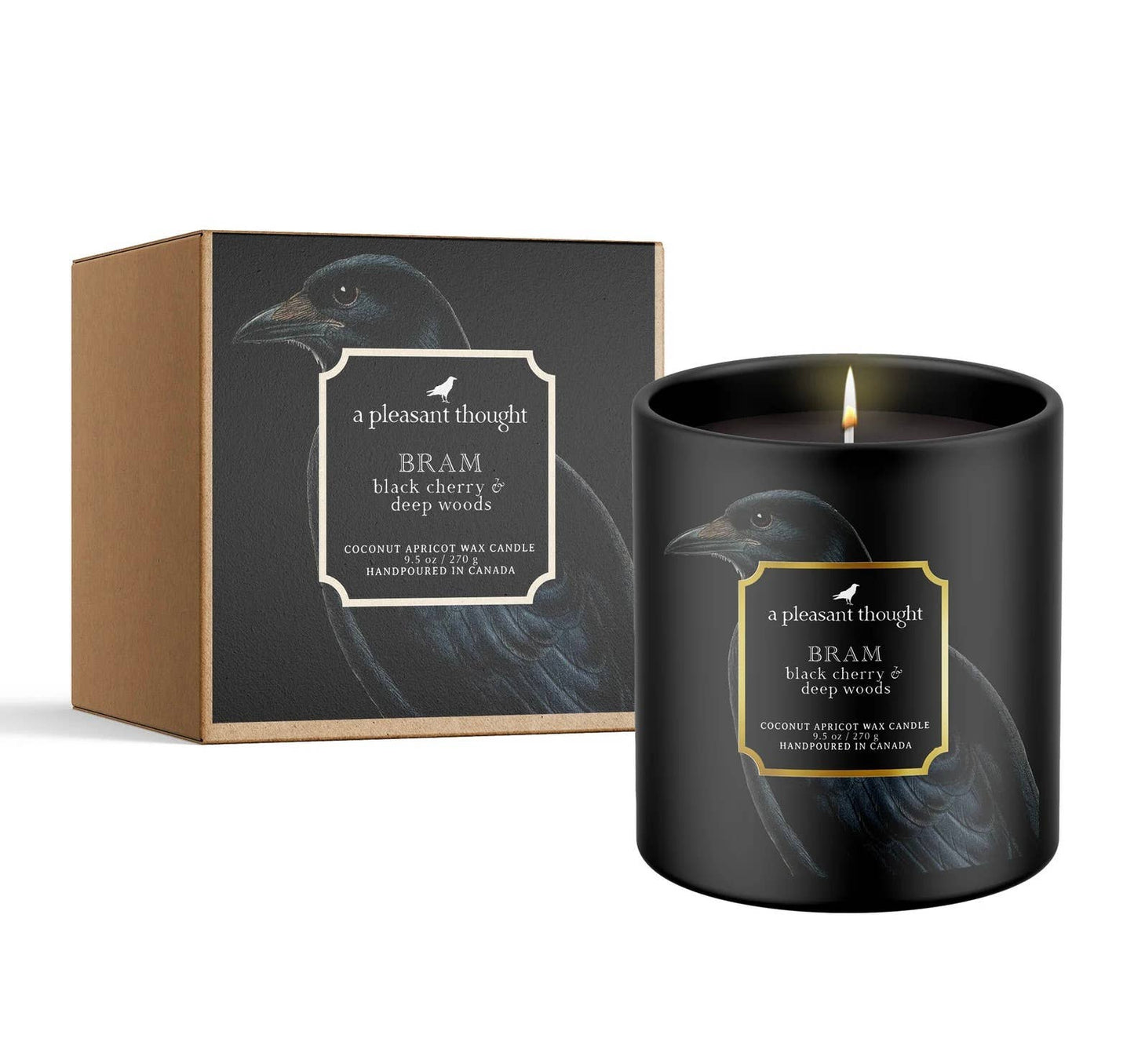A Pleasant Thought - BRAM | BLACK CHERRY & DEEP WOODS | RAVEN CANDLE