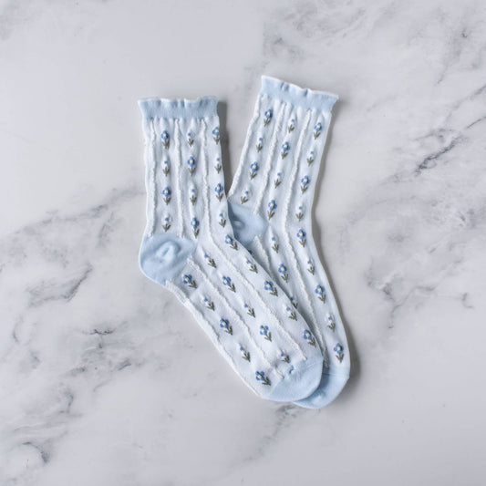 Pastel Color Floral | Blue