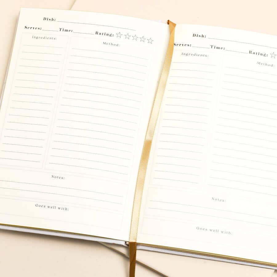 Favourite Recipes Cookbook Journal