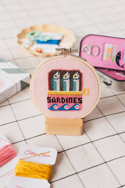 Cross Stitch Kit - Sardines
