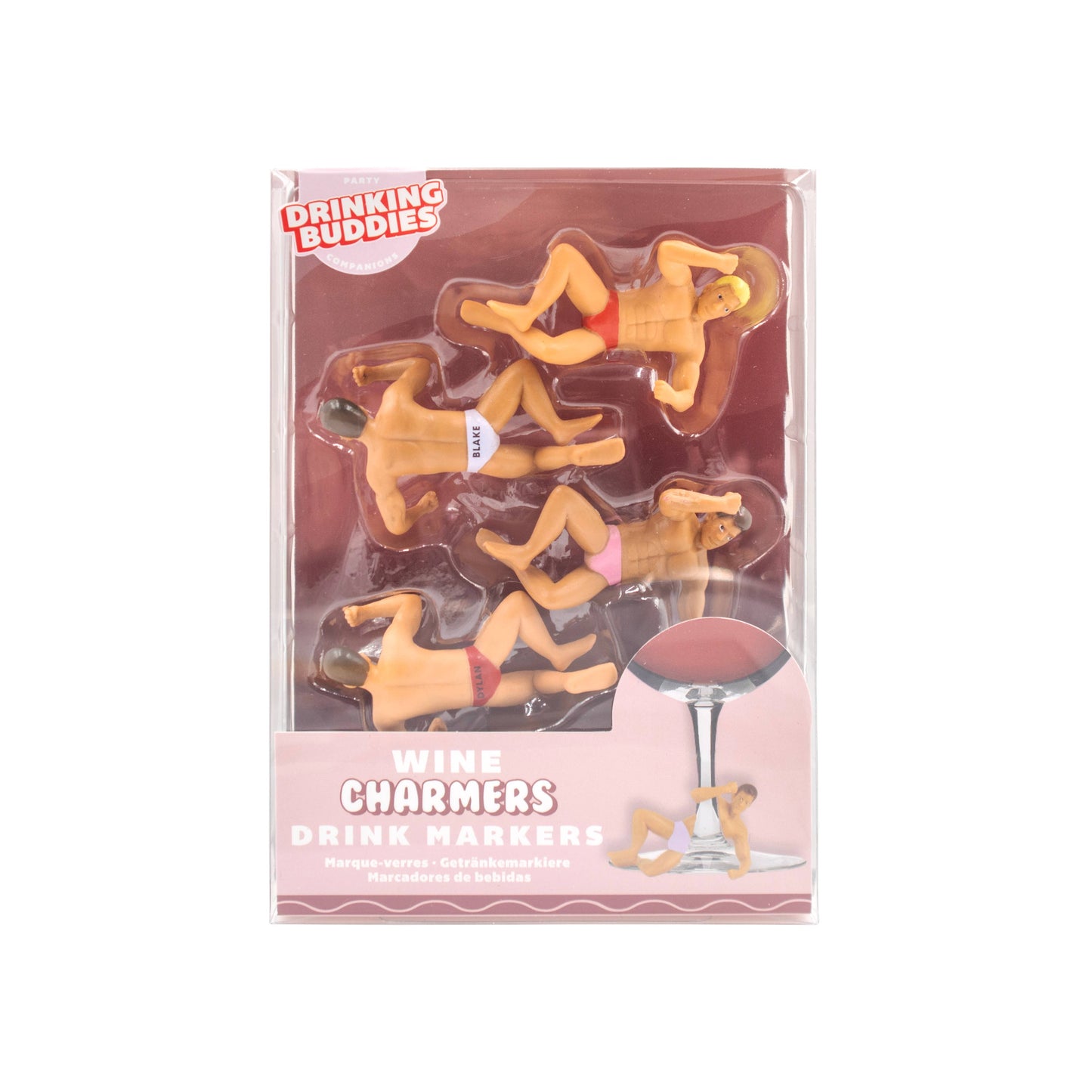 Wine Charmer Drink Markers-4 Pack