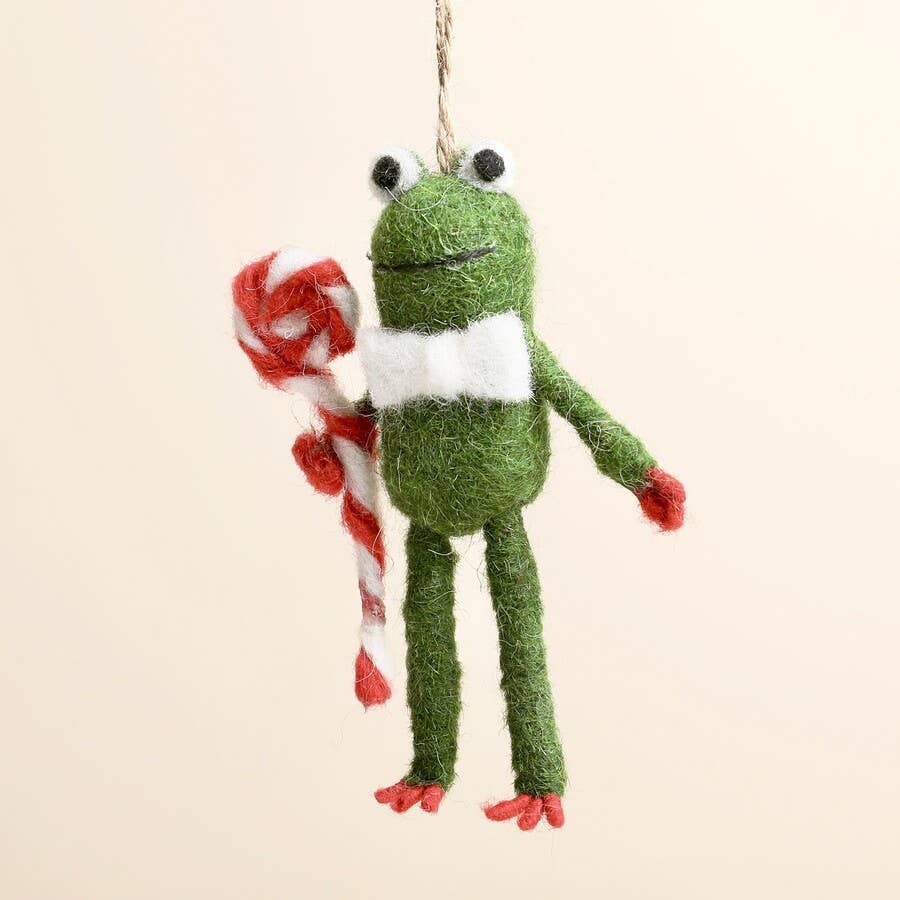 Ornament - Felt Lollipop Frog