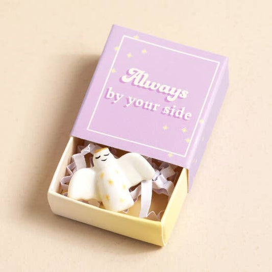 Tiny Matchbox Ceramic Tokens: Angel