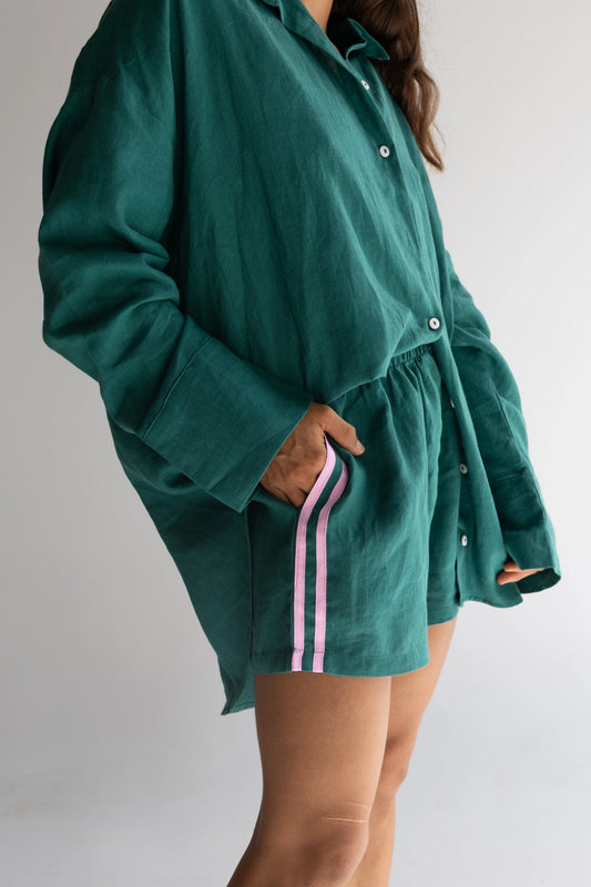 Locolinen Shirt | Bottle green