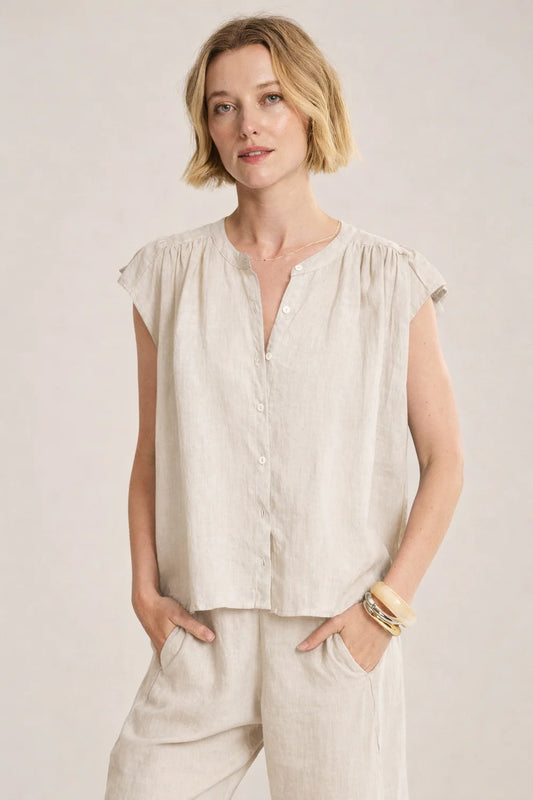 Velvet Janey Woven Linen top
