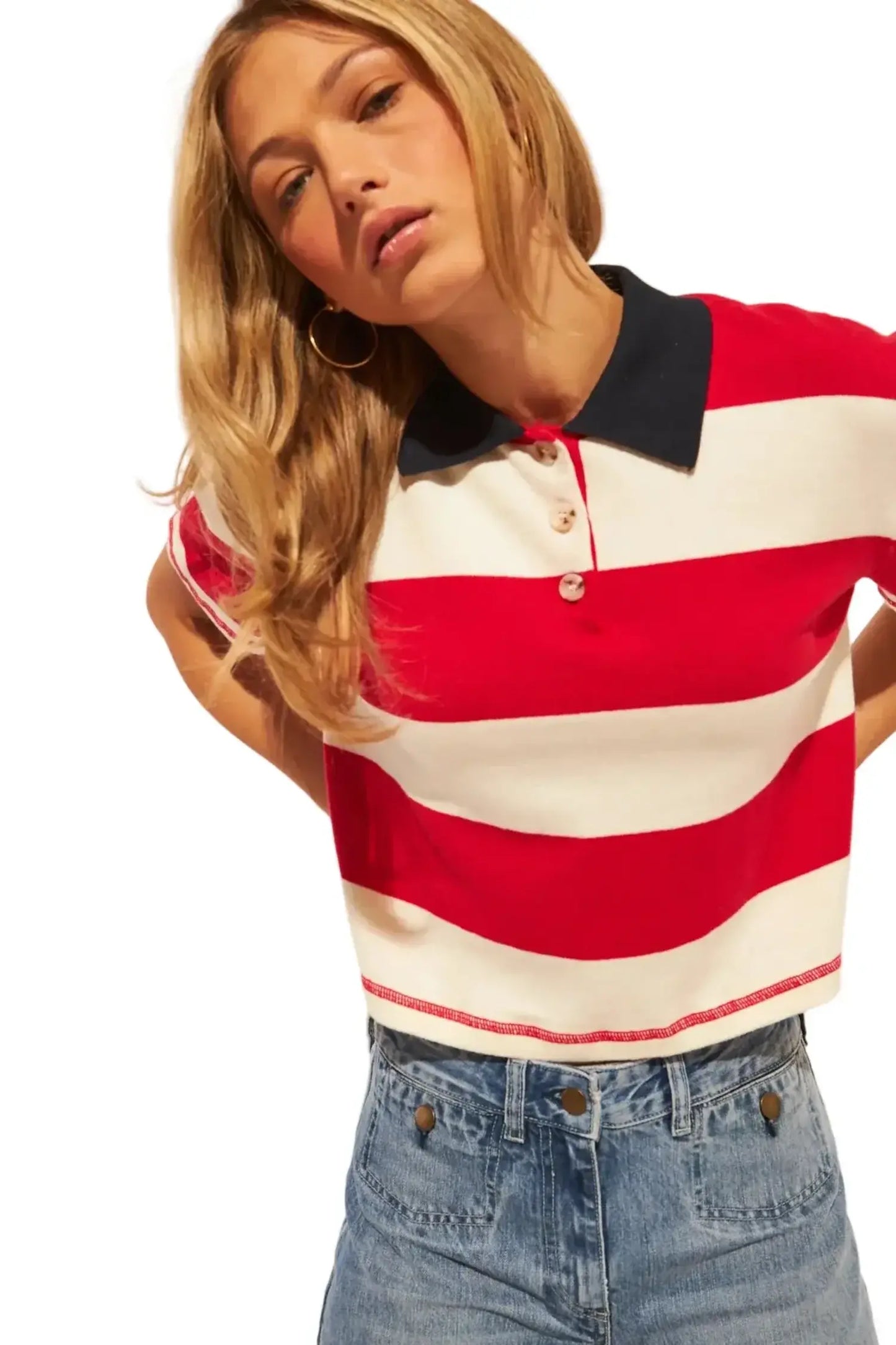 John & Jenn Angelo Polo Knit