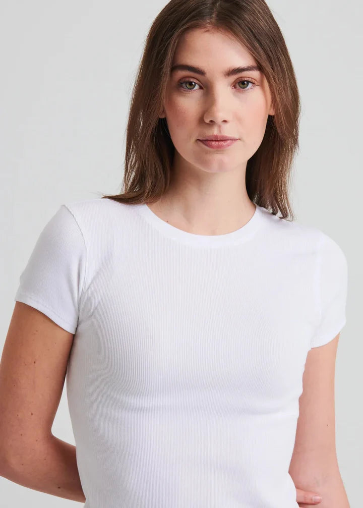 Assaraf Modal Rib Baby Tee