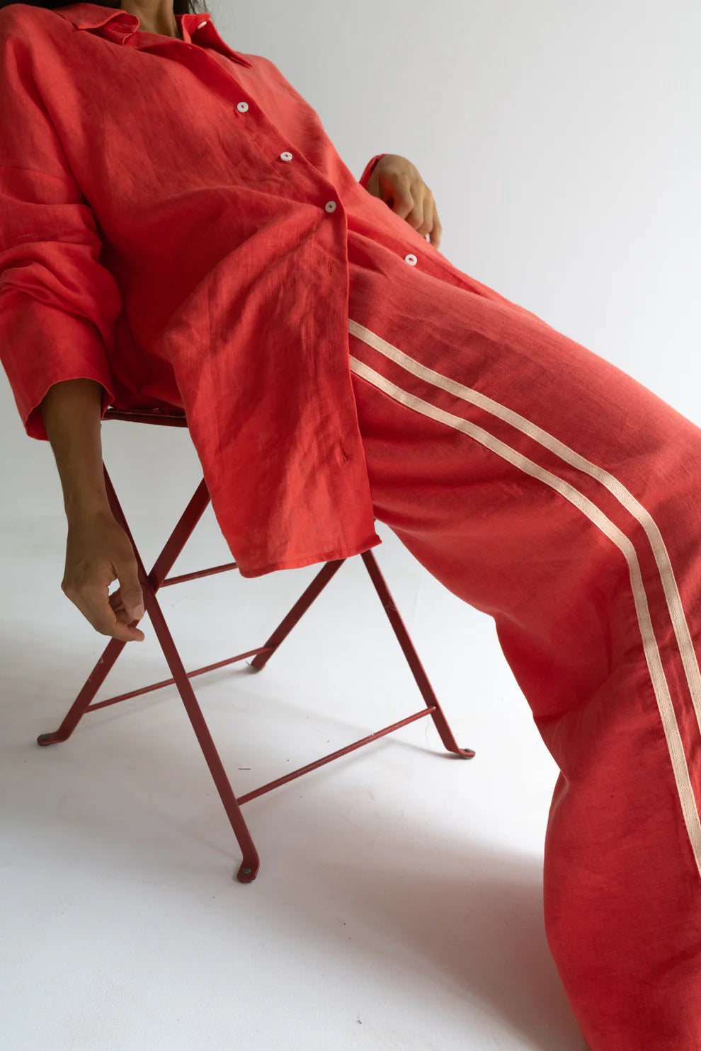Locolinen Stripe pant | Watermelon