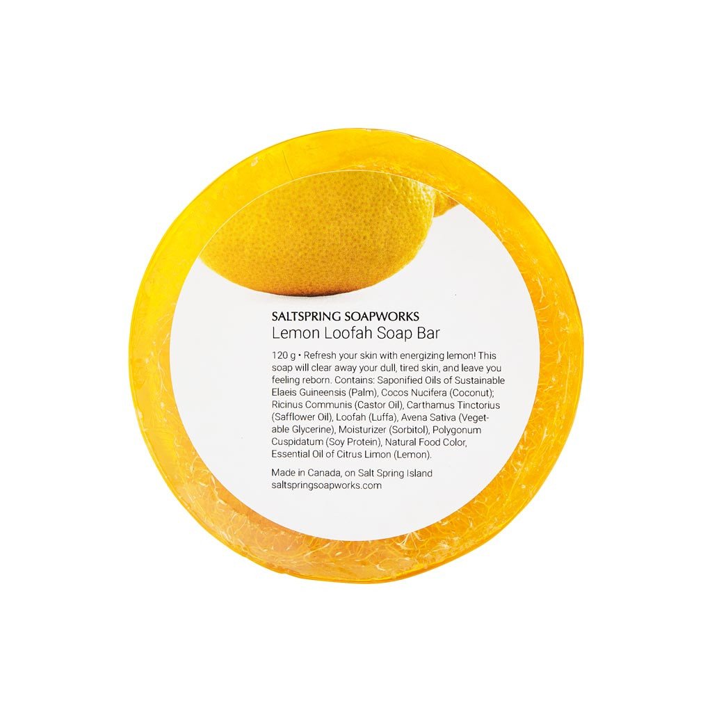 Loofah Soap Bar - Lemon